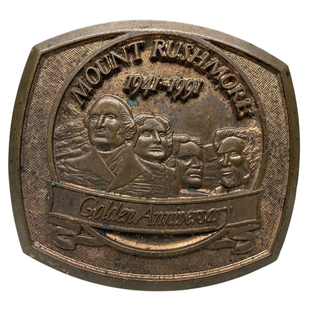 1991 Mount Rushmore‎ 50th Golden Anniversary Belt Buckle